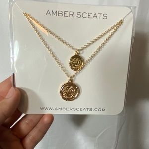 Amber Sceats Double Coin Necklace